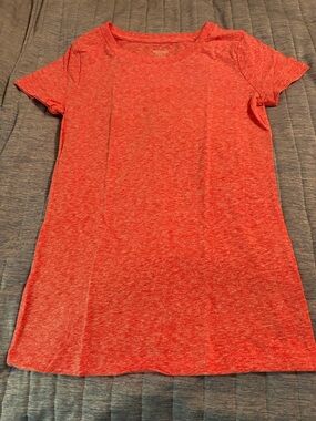 Mossimo Supply Co. Marled Coral Red Crewneck Tee